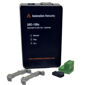 Automation Networks ANC-100e Data Highway Plus (DH+) to Ethernet Converter with DIN rail clips
